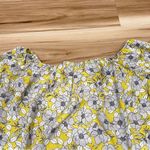 Miss Selfridge Floral Yellow and Grey Off the Shoulder Top Women’s 4 Photo 2