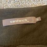Sandwich Olive Green Belted Skirt Size 6 Photo 2