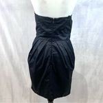 BCBGeneration  midnight blue pleather look strapless dress with pockets size 4 Photo 3