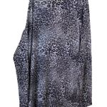 INC NC Womens Casual Glam Metallic Animal Print Cold Shoulder Top Size Large  Photo 3