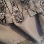 BB Dakota Roselyn Silver Sequin Sleeveless Mini Shift Dress Photo 8