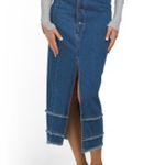 On Twelfth NWT High Waist Denim Skirt  Photo 0