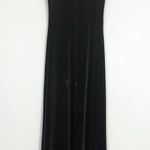 Vintage Shimmer Sleeveless Maxi Dress in Black | Size S Photo 11