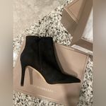 BCBGMAXAZRIA New  Black Parma Goat Leather Heeled Booties, 8.5 Photo 2