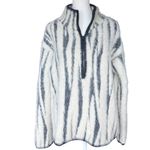 Anthropologie  Cindy Eyelash Zebra 1/2 Zip Pullover Sz‎ S Photo 2