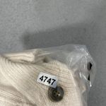 Pilcro Anthropologie  Asymmetrical Cashmere Cardigan Women L Ivory Button Sweater Photo 8