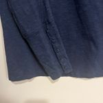 Toad & Co Shirt Long Sleeve Tee Heathered Navy Blue Organic Cotton Medium Photo 2