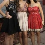 PromGirl Elizabeth K Short Beaded Illusion Bodice Dress Photo 1