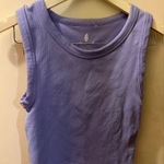 Free People Movement $40 Throw Muscle tank Top Cropped Purple Athletic Med/Lrg Photo 0