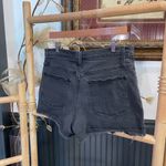 Madewell High-Rise Exposed Button Fly Denim Shorts in Faded Black - Sz 32 💚🎀 Photo 4