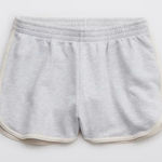 Aerie OFFLINE  Throw-Back Fleece Track Shorts sweats high waisted heathered Photo 0