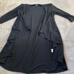 R & M Richards  Open Front Black Cardigan SIZE 8 Photo 0
