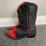 Dan Post  Womens Cowboy Cowgirl Country Western Red Black Boots Size 5.5 Photo 1
