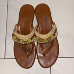 Toscanella Italian Wedge Sandal Tan Size 9 Photo 1