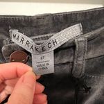 Anthropologie Marrakech  Dark Gray Velvet Skinny Pants with Zipper Leg Size 27 Photo 5