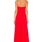 Revolve Strapless hi low dress in perfect red Photo 2