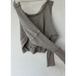 Free People Sweater Womens Small Magic Thermal Tee We The Free V Back Scoop Photo 4