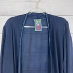 Johnny Was  Navy Blue Embroidered Lace Kimono Women's Size Large Boho‎ Open Front Photo 2