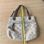 Coach Authentic  Poppy Signature Bag Tote Metallic Gold Cream Pink #H1220-18979 Photo 13