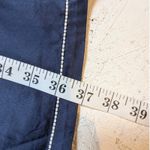 Love moschino  Pinafore Dress – Women's M Navy White Piping Pockets Flaw Photo 3