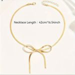 Pretty Gold Plated Bow Necklace​ Photo 3