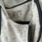 Calvin Klein Womens Performance Vest Hooded Size Medium Full Zip Color Grey Photo 3