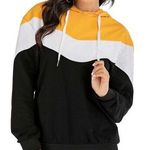 Zaful Colorblock Drop Shoulder Hooded Top Photo 0