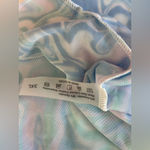 Boutique Blue and green marbled sheer long sleeve 3 XL crop top Size undefined Photo 4