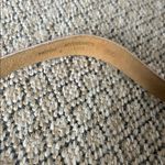 Pearl Accessories Vintage Red Patent Leather Gold Logo Belt 980 Photo 4