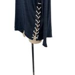 Generation Love  Sweatshirt Top Long‎ Sleeve Rope Lace-Up Navy Blue Size Medium Photo 6