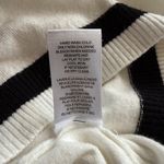Tahari white and black pullover v-neck 3/4 sleeve sweater women's size small Photo 6