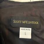 Vintage Scott McClintock Black Velvet Bolero Jacket Large Perfect Condition Photo 1