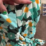 BTFBM one shoulder floral green short romper tie front woman plus size XXL zip Photo 4