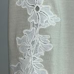 Banana Republic  Women’s Cream Merino Wool Sleeveless Appliqué Sweater Shell- Lge Photo 11