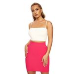 Naked Wardrobe  Hot Pink High Waisted Skirt Size XS Photo 1