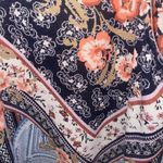 Floral Patterned Sleeveless cardigan size medium vest top sweater Blue Photo 4