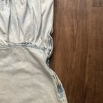 ZARA New DRAPPED DENIM MINI DRESS Photo 8