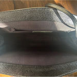 Vintage 90 Purse Green Mountain Black Textured Leather Structured Bag USA Clutch Photo 3