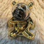 Vintage 1990s GiGi GIUSTI Teddy Bear Lapel‎ Pin / Brooch Gold Tone Signed Photo 1