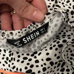 SheIn Black and White Leopard  Spaghetti Strap Dress Photo 3