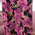 Citiknits 2 Piece Pink Black Floral Top and Skirt Photo 3
