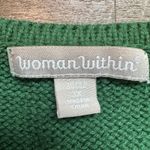 Woman Within  Ugly Christmas Grandma Sweater Plus Size Long Sleeve Size 3X Green Photo 6