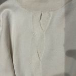 Elie Tahari Elegant White Cable Knit Sweater Photo 3