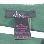 Alberto Makali  Green Printed Peplum Long Sleeve Dress Size L Photo 5