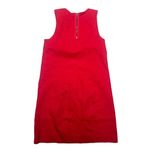 Madewell  Sleeveless Zip Shift Dress Zipper Pockets Orange Red sz XSmall Photo 6