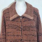 Saltwater Luxe Brown Oversized Sweater Size Large Brown Half-Zip Pullover Photo 2