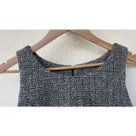 Vintage J CREW 6 Dress Tweed Wool Shift Sheath Sleeveless Dress Classic Career Black Photo 1