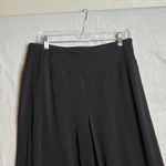 Eileen Fisher Black Wide Leg Palazzo Pants Size L Pull On Organic Cotton Spandex Photo 4