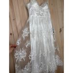 Lulus NWT  My Darling Daydreamer White Lace Bustier Midi Dress Cocktail Size S Photo 3