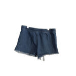 Aerie Raw hem cut off Soft Jean Shorts Rope tie S Blue Photo 4